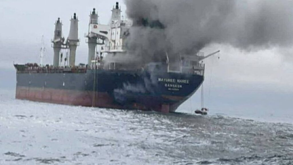 Cargo ship hit by a projectile in the Strait of Hormuz: Britain
