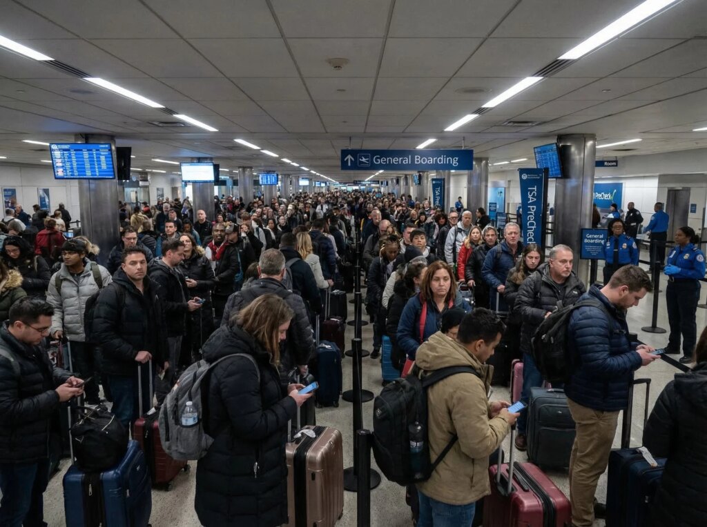 Some TSA lines are minutes, others are hours. What's going on?