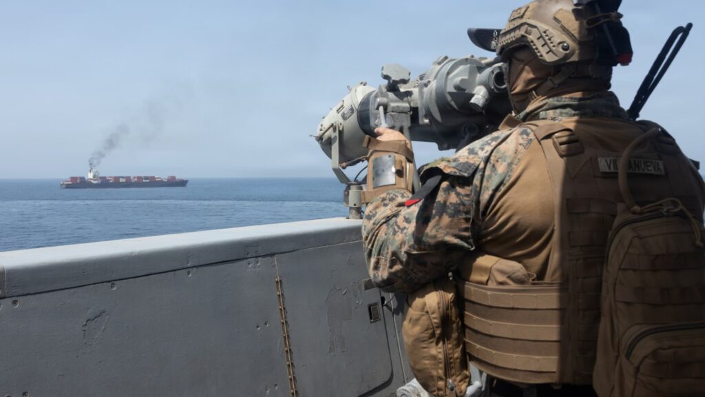 Navy will shoot down and destroy any boat laying mines in the Strait of Hormuz