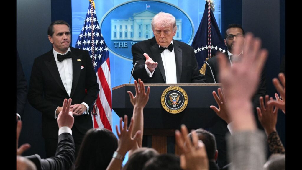 Trump presses case for White House ballroom after shooting