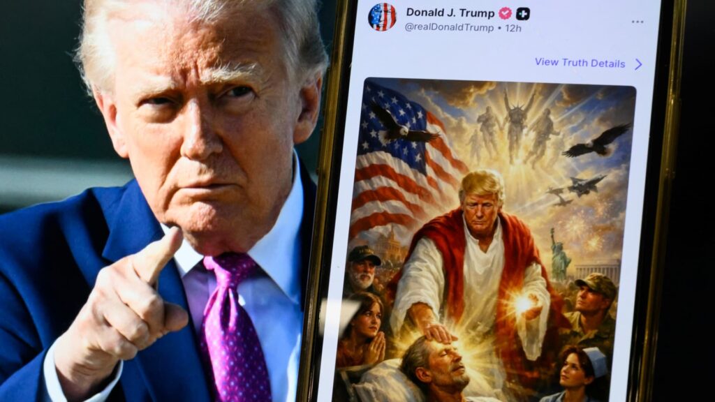 Trump removes his Jesus image from Truth Social Trump removes his Jesus image from Truth Social