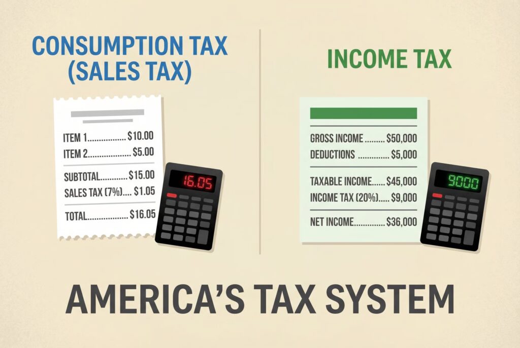 What is national consumption tax? How is it different from income tax What is national consumption tax? How is it different from income tax