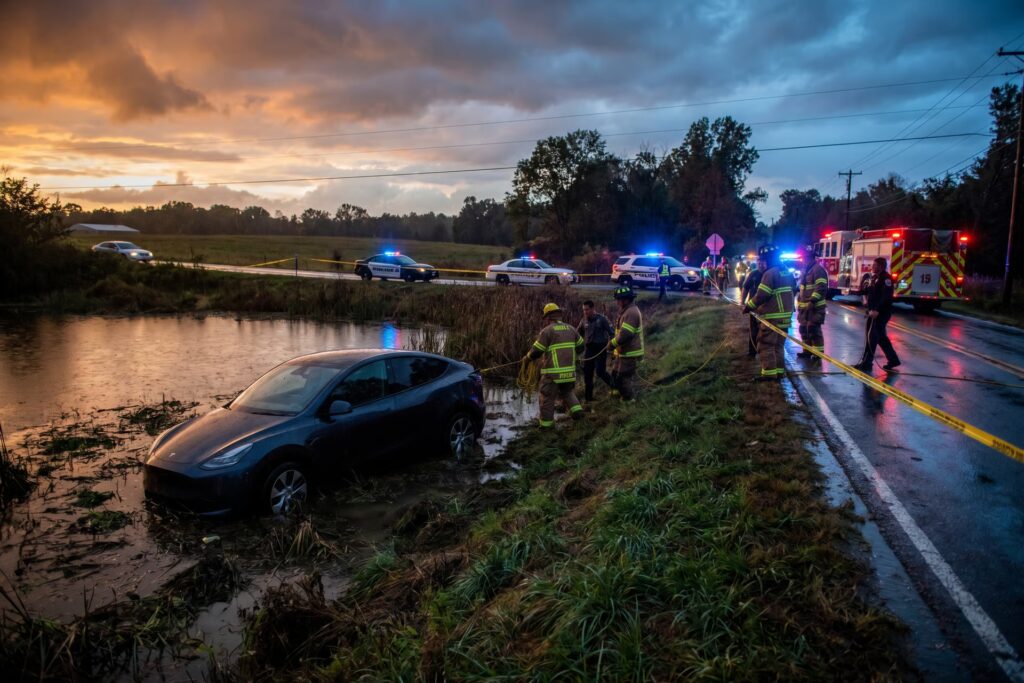 87-year-old driver dies after Tesla on autopilot mode crashes into pond 87-year-old driver dies after Tesla on autopilot mode crashes into pond