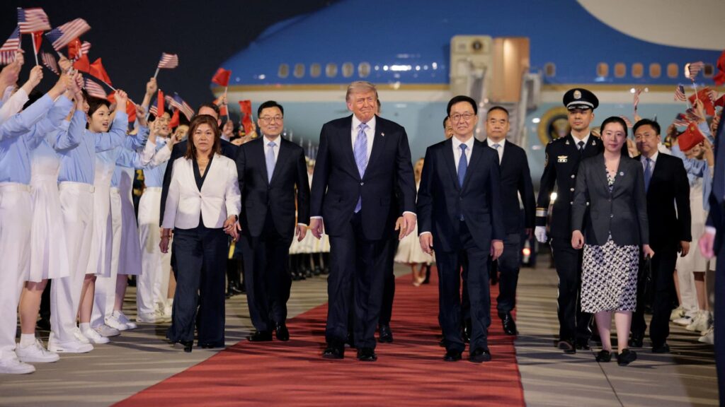 President arrives in Beijing with Tesla, Nvidia CEOs