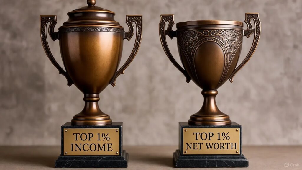 Top 1% Income vs. Top 1% Net Worth: Which is Harder to Get?