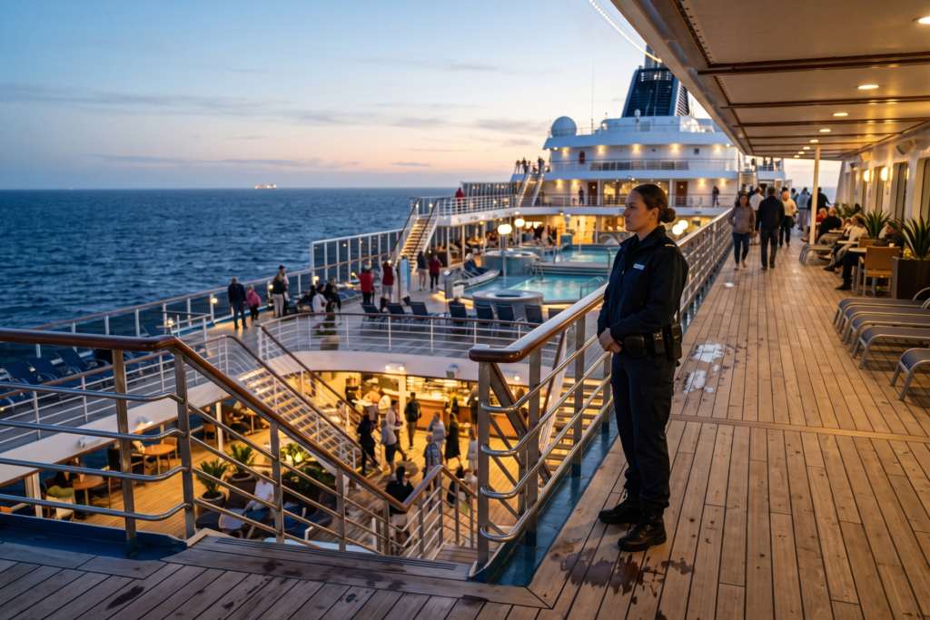 There are no police on cruise ships. So who keeps the passengers safe?